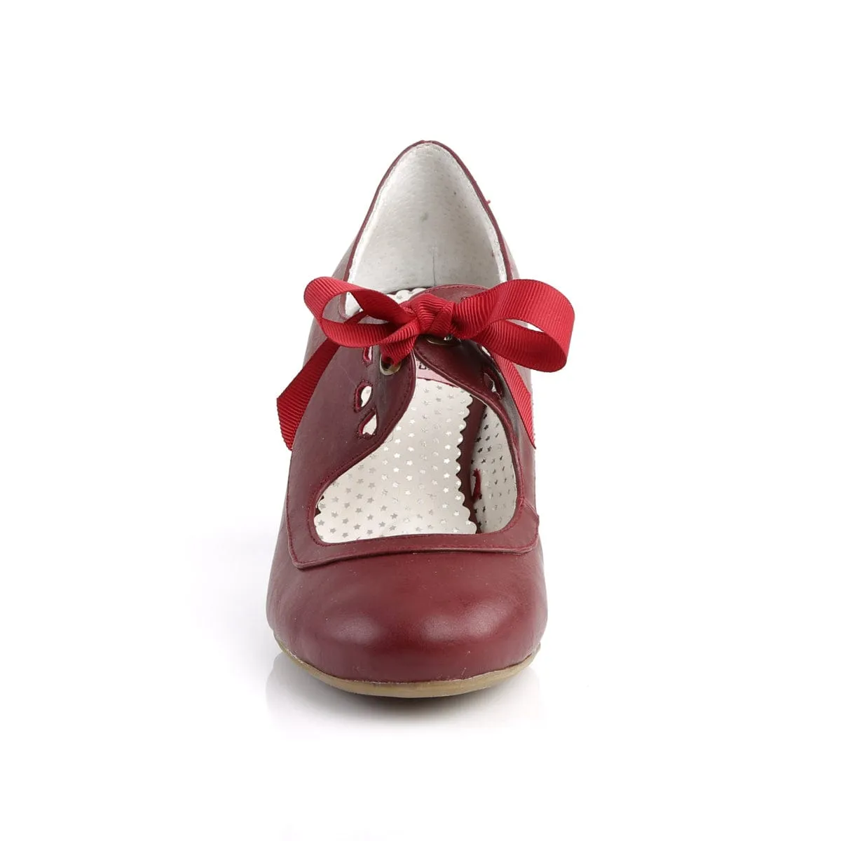 WIGGLE-32 Burgundy Faux Leather