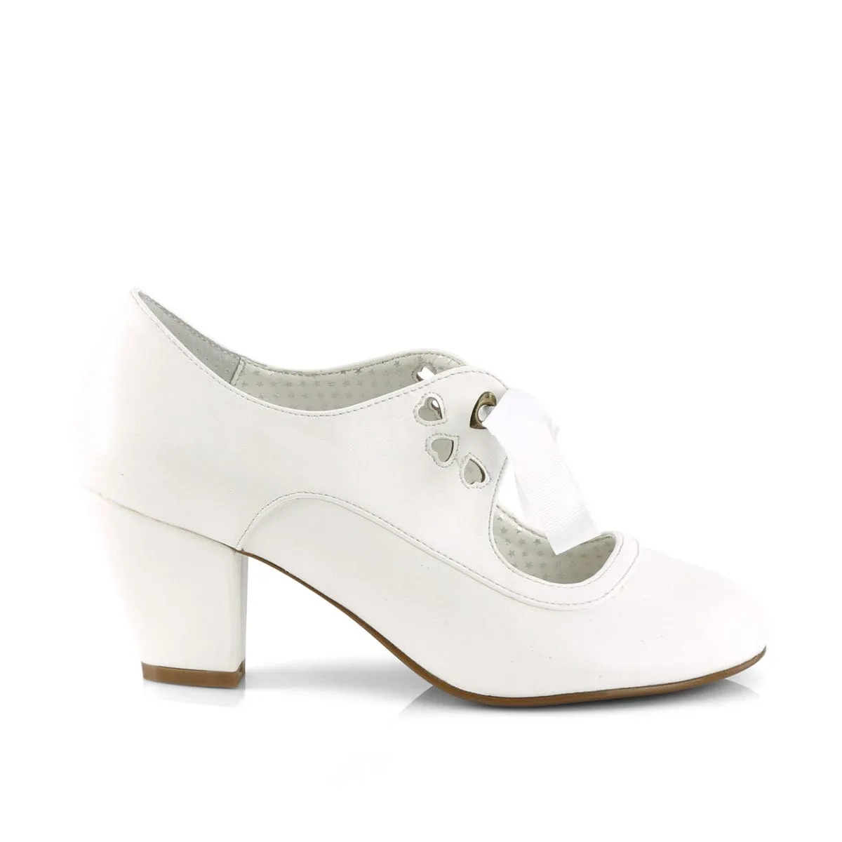 WIGGLE-32 White Faux Leather
