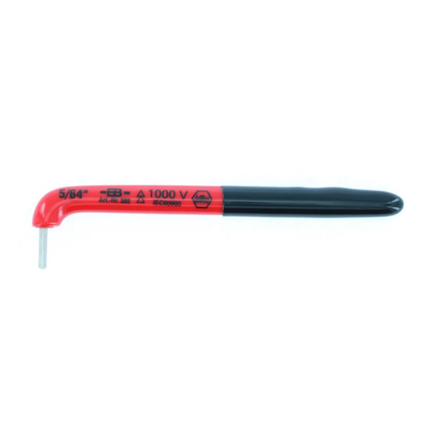 Wiha Tools 13671 Insulated Hex Key 5/64" x 3.3 Inch