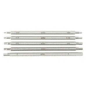 Wiha Tools 28474 5 Piece Drive-Loc VI Hex Blade Set