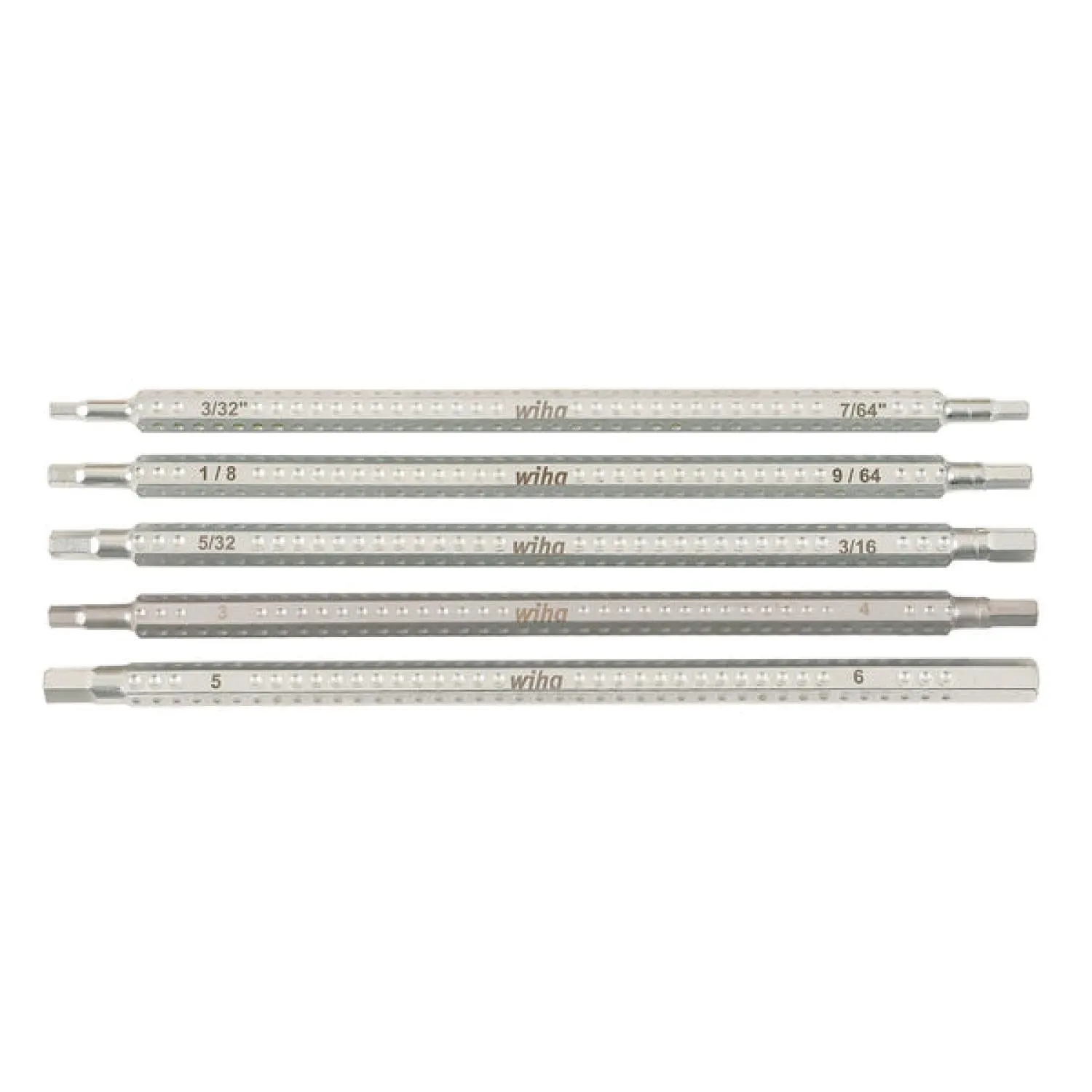 Wiha Tools 28474 5 Piece Drive-Loc VI Hex Blade Set