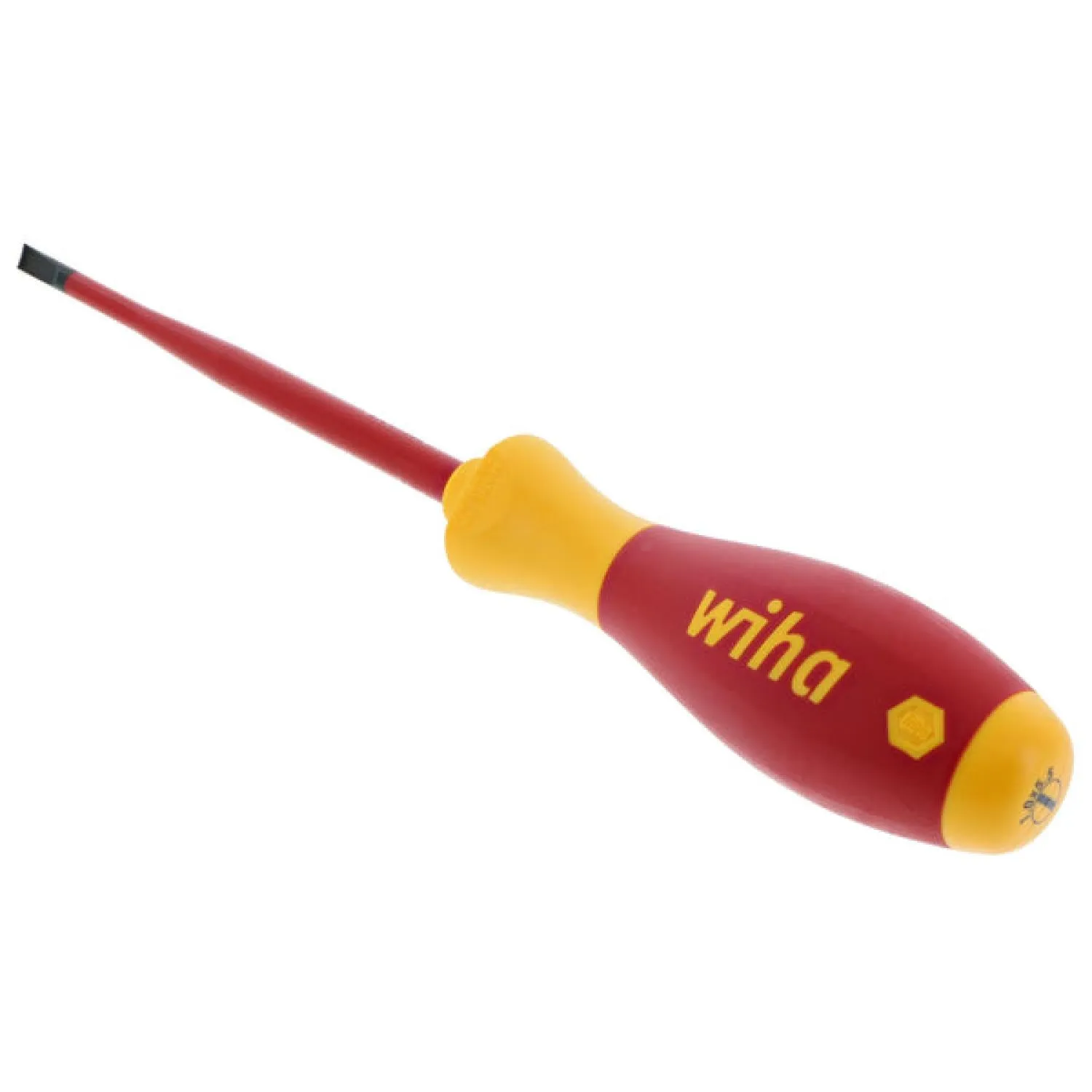 Wiha Tools 32055 Insulated SlimLine Slotted Screwdriver, 5.5 mm x 125 mm