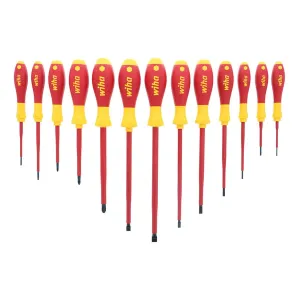 Wiha Tools 32094 13 Piece Insulated Slotted and Phillips Screwdriver Set