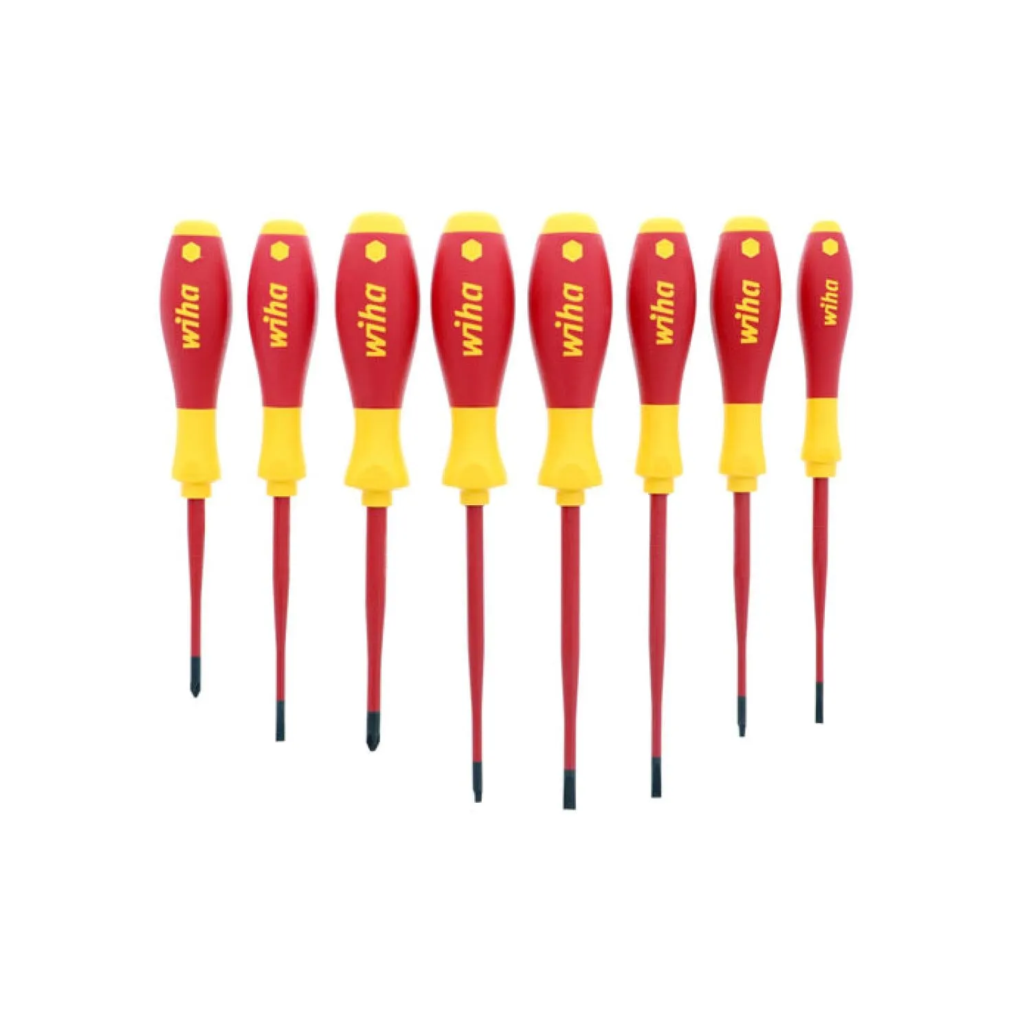 Wiha Tools 32197 8 Piece Insulated SlimLine Screwdriver Set