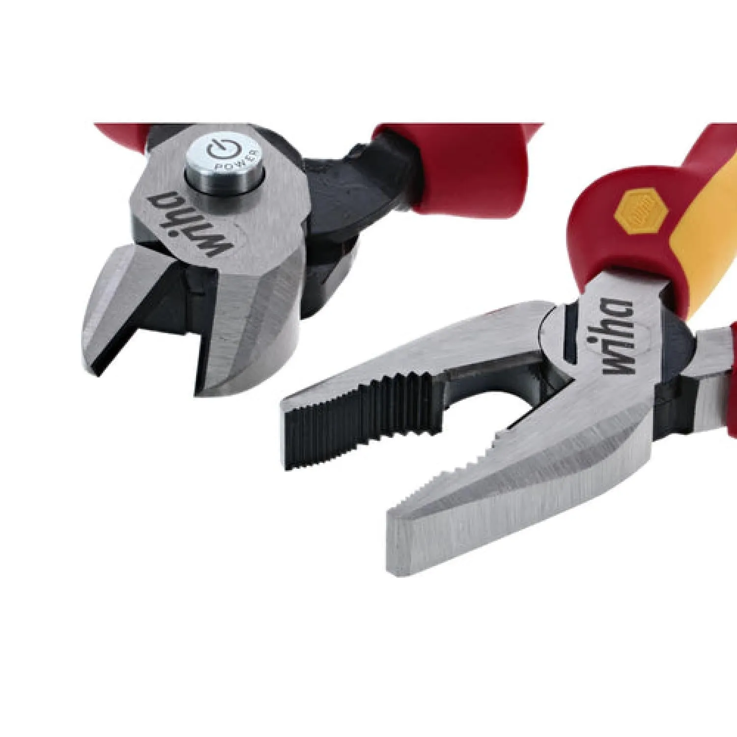 Wiha Tools 32862 2 Piece Insulated Combination Pliers and BiCut Compound Cutters Set