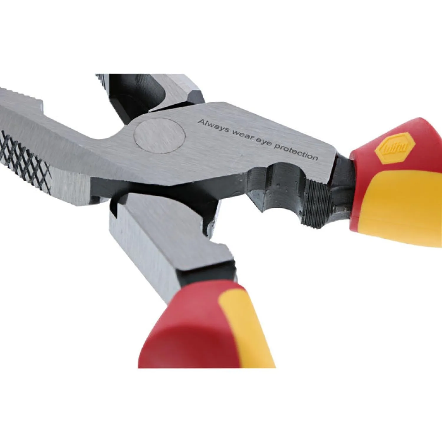 Wiha Tools 32948 Insulated Industrial NE Style Linemans Pliers with Crimpers 9.5 Inch