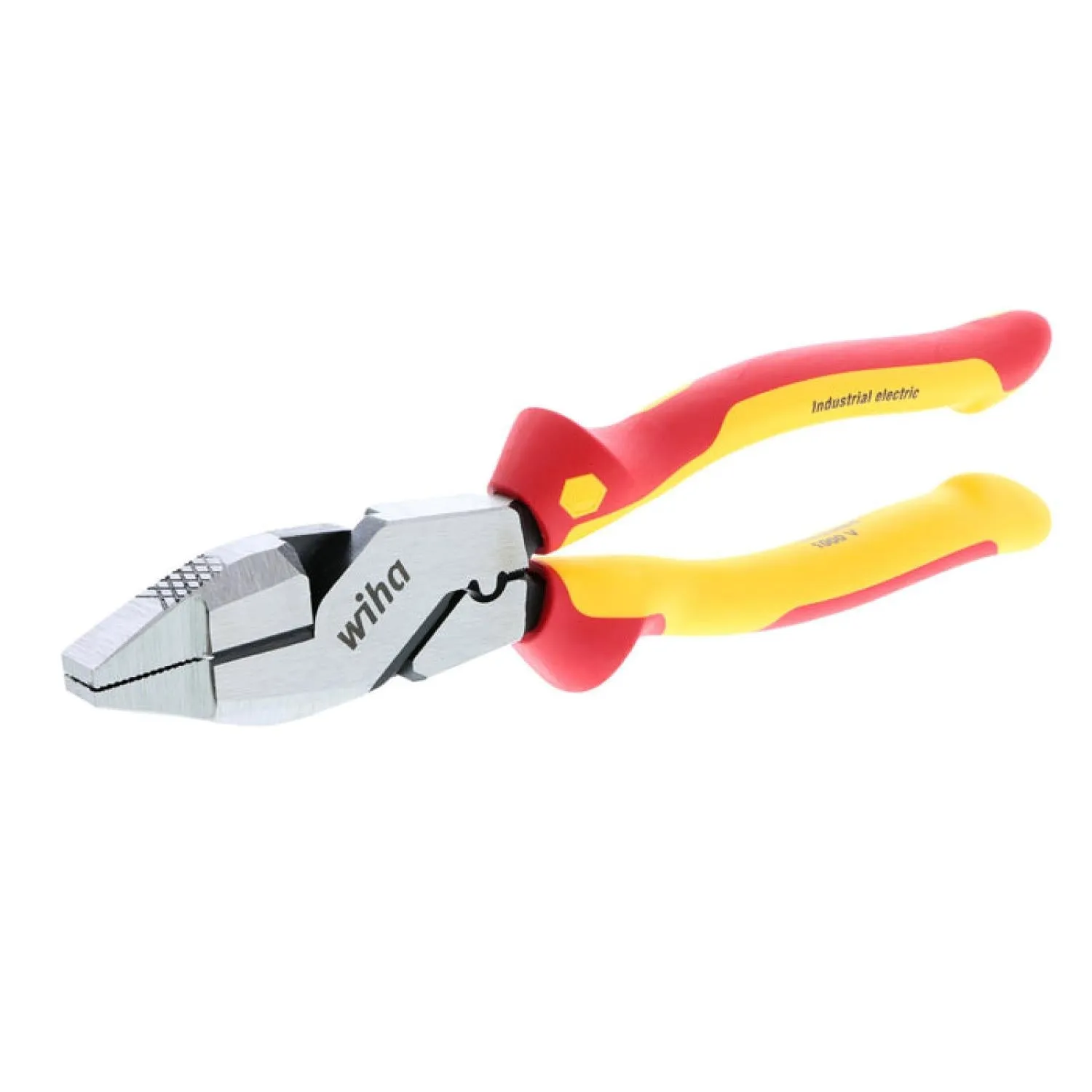 Wiha Tools 32948 Insulated Industrial NE Style Linemans Pliers with Crimpers 9.5 Inch