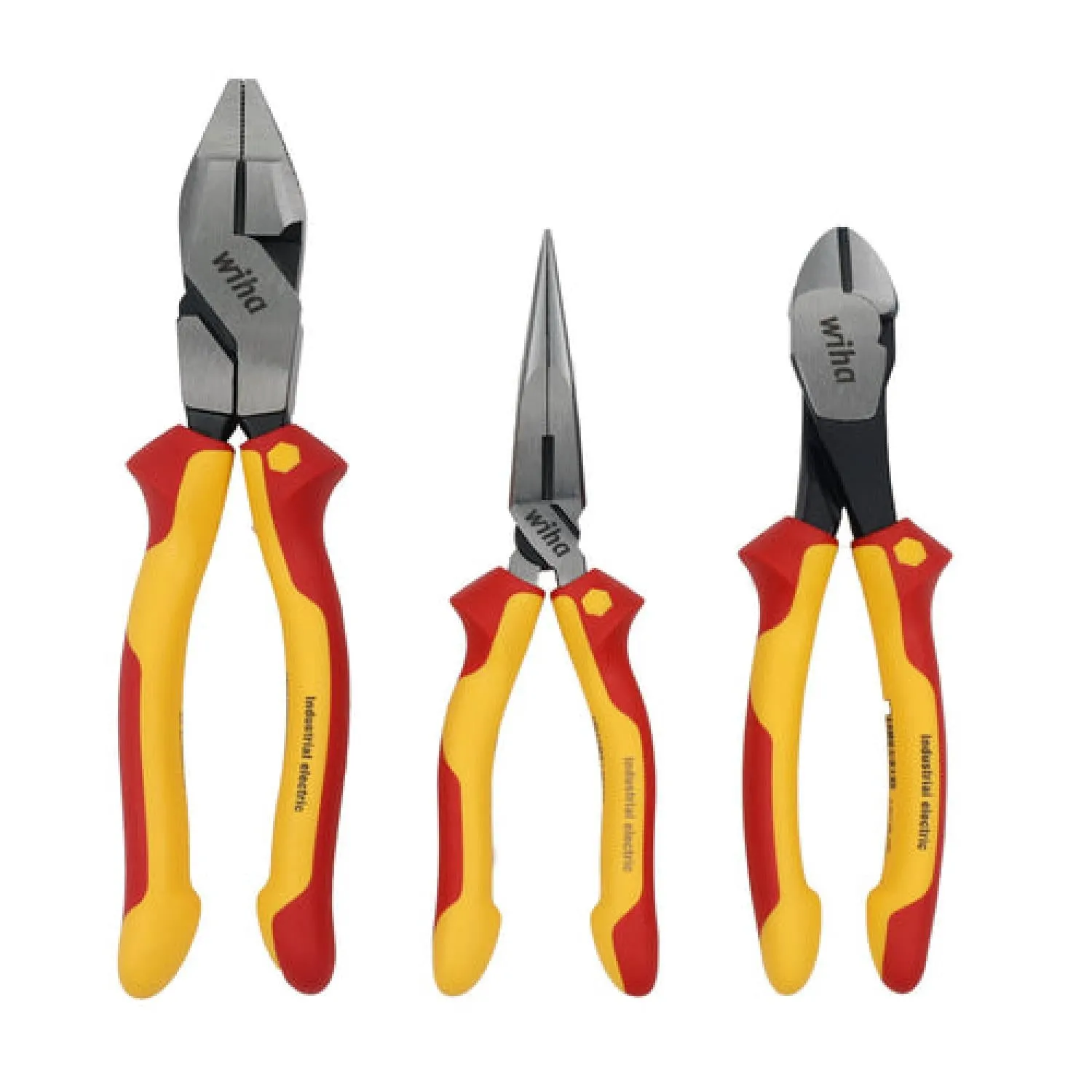 Wiha Tools 32960 3 Piece Insulated Pliers and Cutters Tray Set