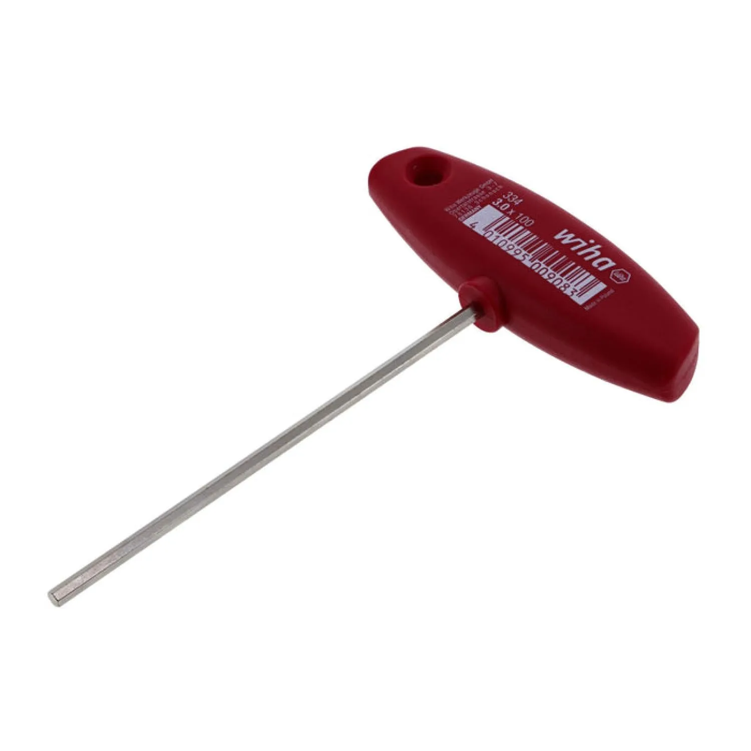 Wiha Tools 33403 Classic Grip Hex Metric T-Handle 3.0 mm