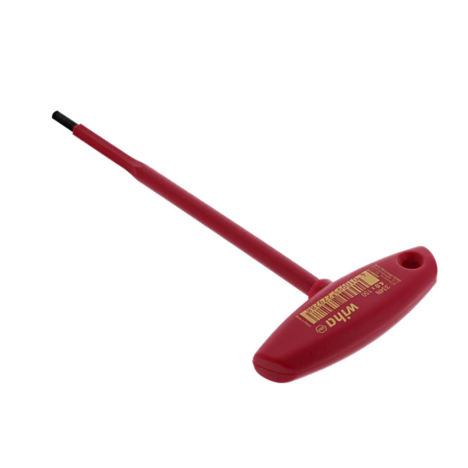 Wiha Tools 33441 Insulated Hex Metric T-handle 4mm x 150mm