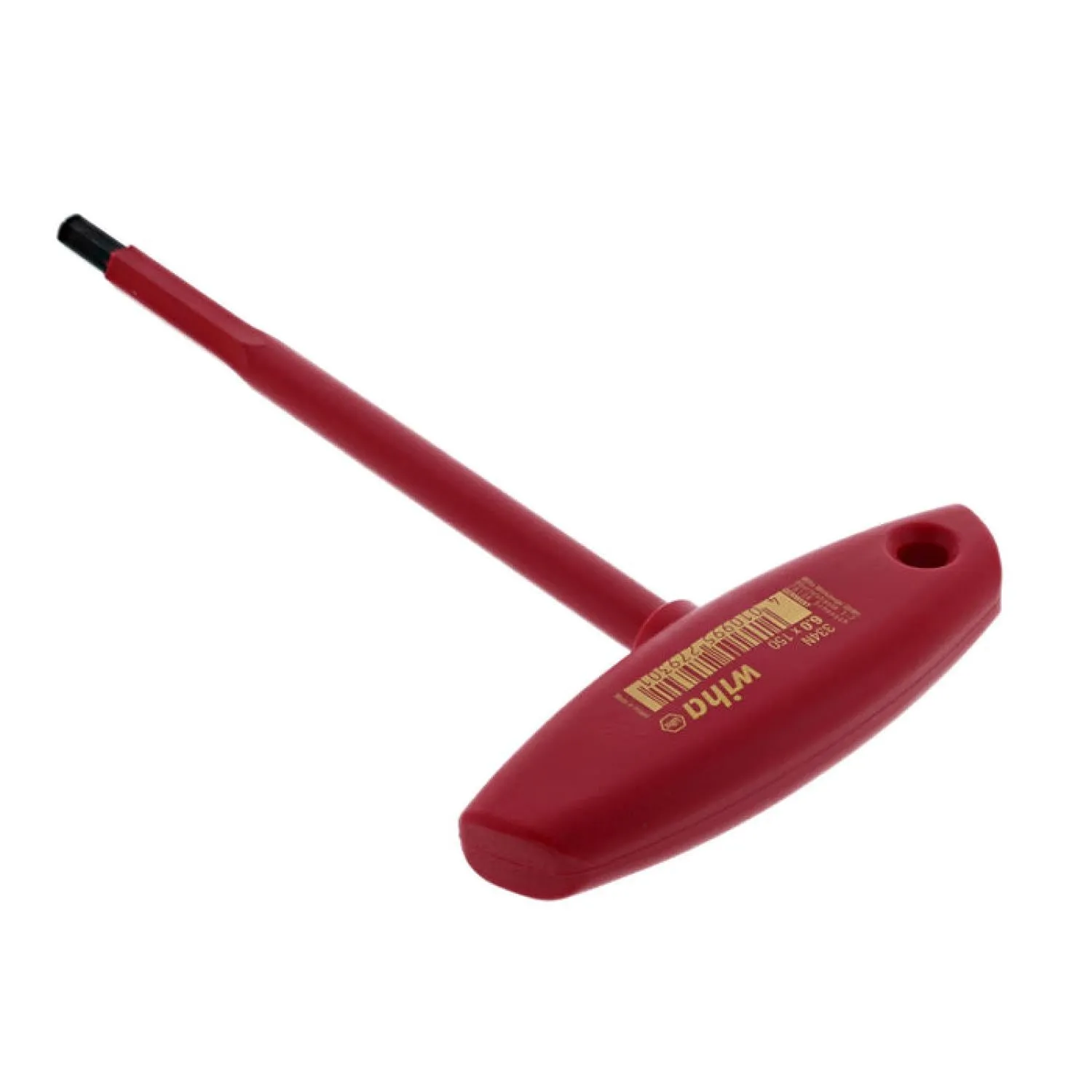 Wiha Tools 33445 Insulated Hex T-handle 6mm x 150mm