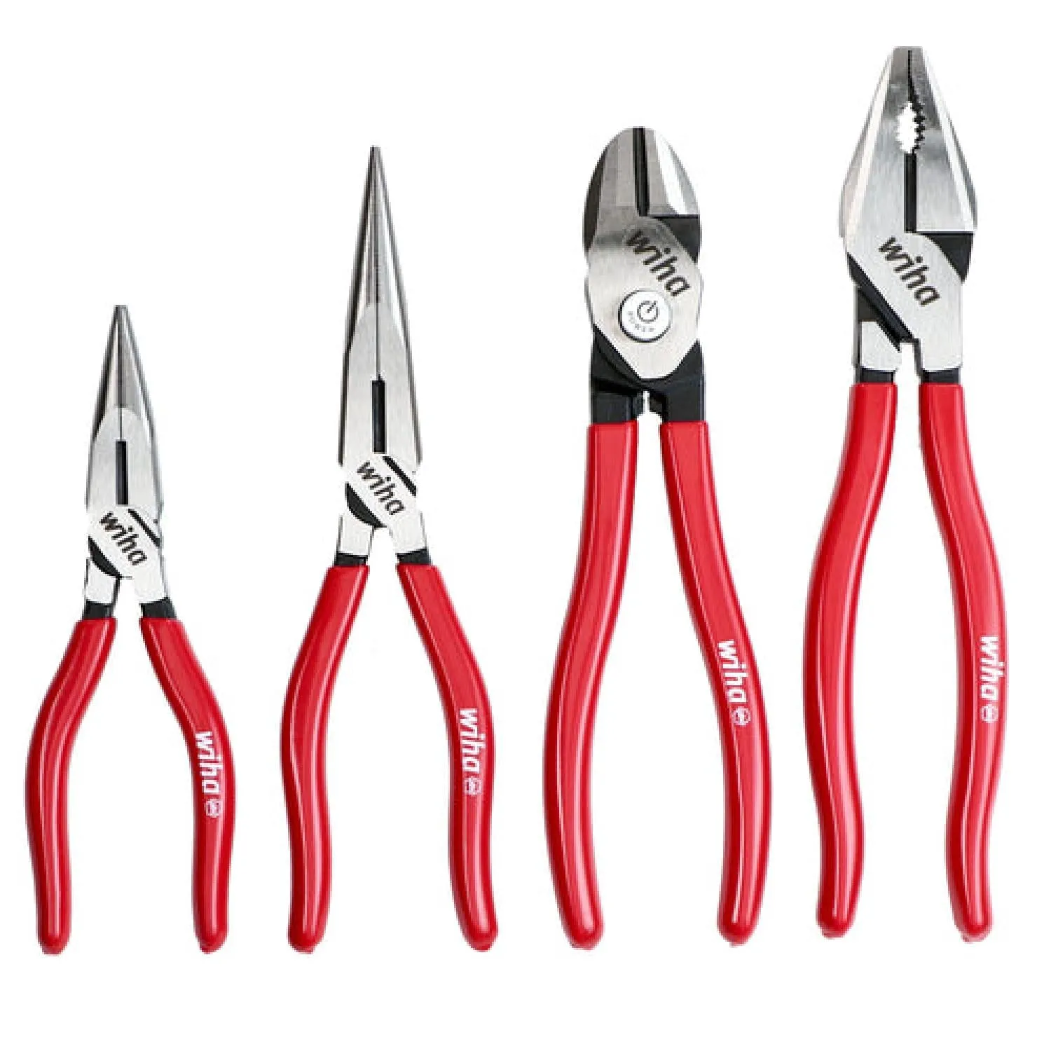 Wiha Tools 34681 4 Piece Classic Grip Pliers and Cutters Tray Set