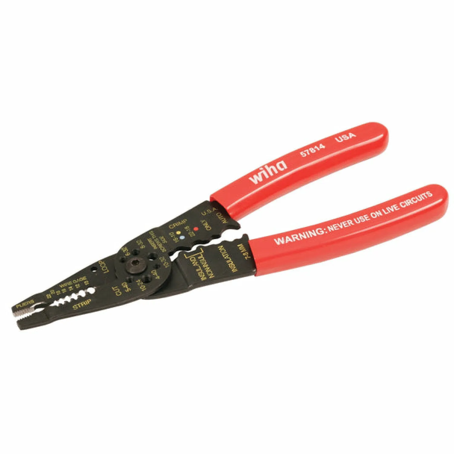 Wiha Tools 57814 578 Combo Strippers Crimper Pliers AWG 10-22