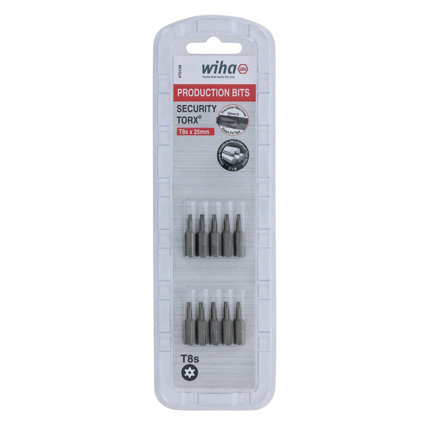 Wiha Tools 70128 T8s x 25mm Security TORX Insert Bit