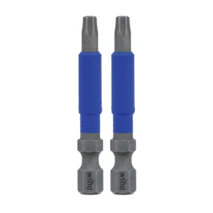 Wiha Tools 70218 TerminatorBlue Impact Bit TORX T15 - 2 Inch - 2 Pack