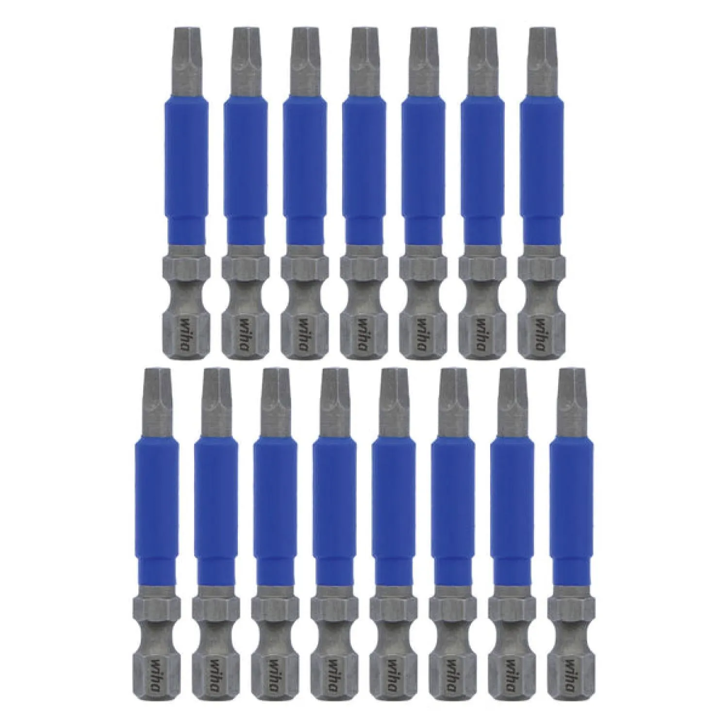 Wiha Tools 70265 TerminatorBlue Impact Bit Square #2 - 2 Inch - 15 Pack