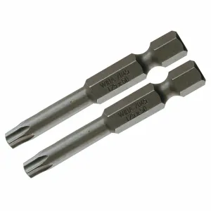Wiha Tools 70564 T30s x 50mm Security TORX Power Bit, 2 Pack