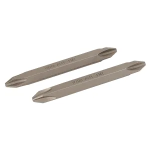 Wiha Tools 71465 #2   #2 x 60mm Phillips Double End Bit, 2 Pack
