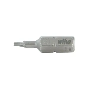 Wiha Tools 71506 T6 x 38mm TORX Insert Bit, 10 Pack
