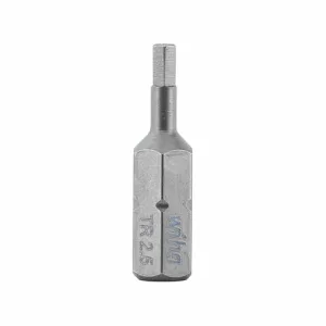 Wiha Tools 71941 Security Hex Insert Bit, 2.5 mm x 25 mm, 10 Pk.