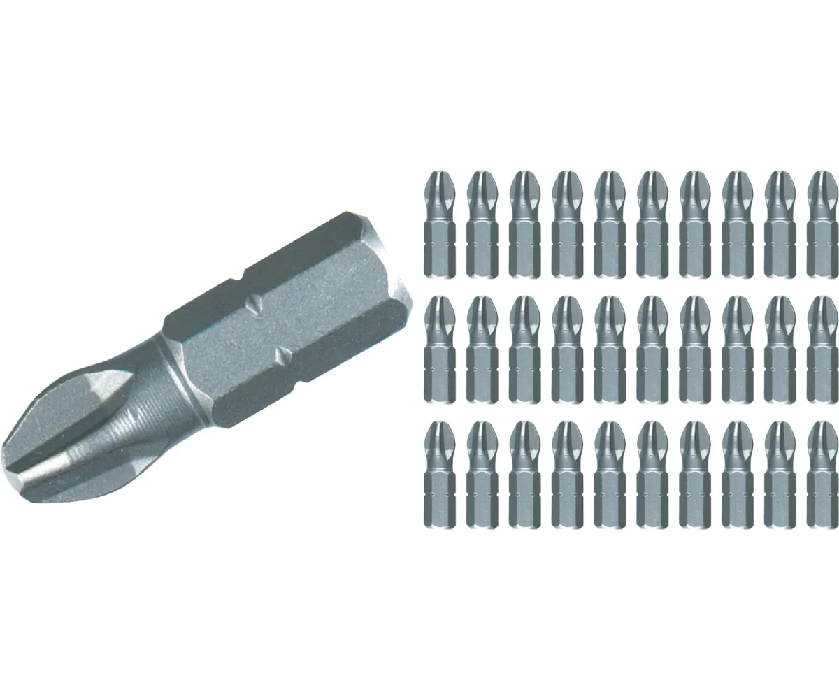 Wiha Tools 72523 #3 x 25mm Phillips Contractor Insert Bit, 30 Pack