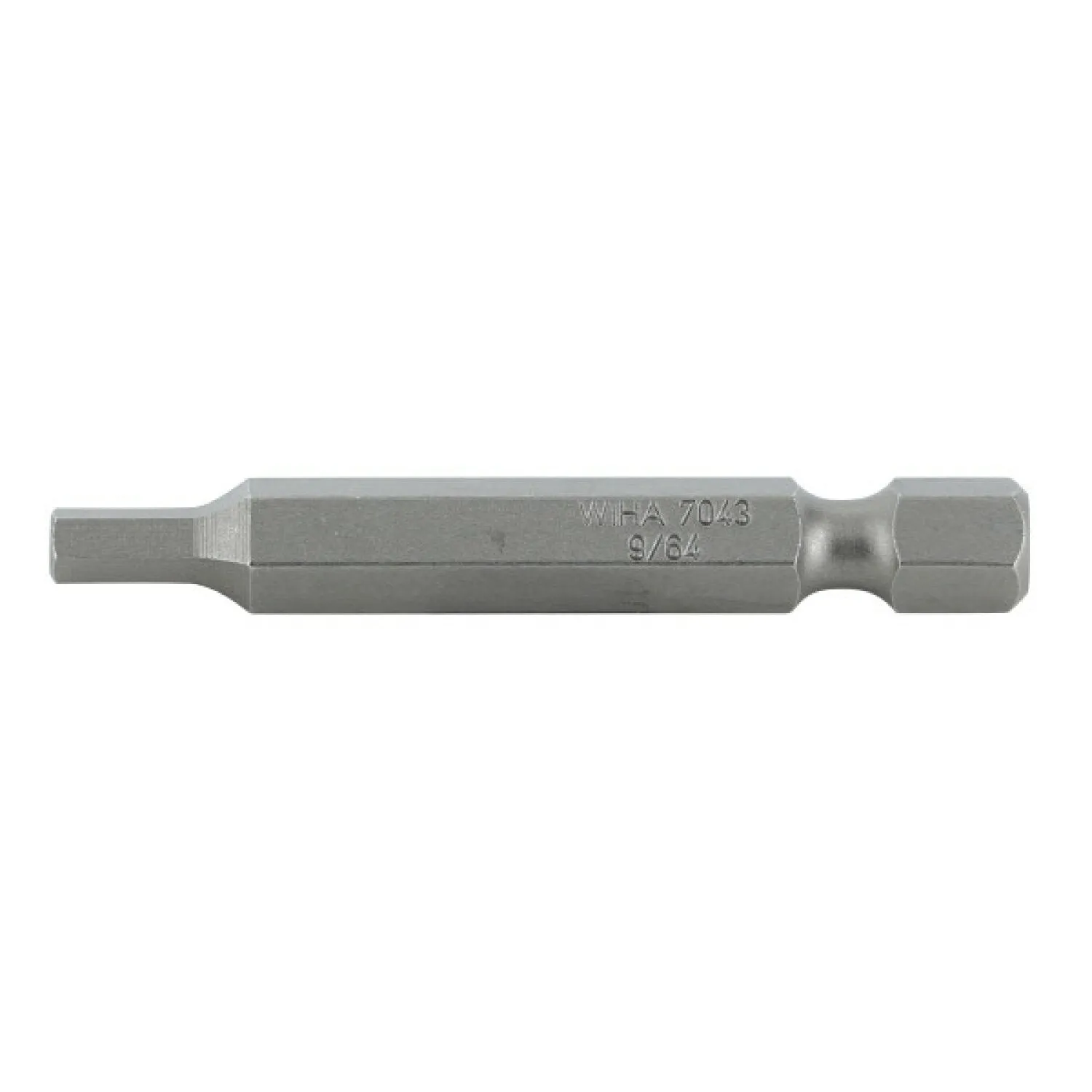 Wiha Tools 74314 Hex Inch Power Bit, 9/64" x 50 mm, 10 Pk.