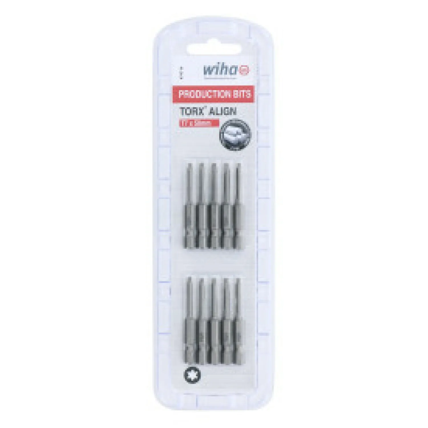 Wiha Tools 74714 TORX Align Power Bit, T7 x 50 mm, 10 Pk,