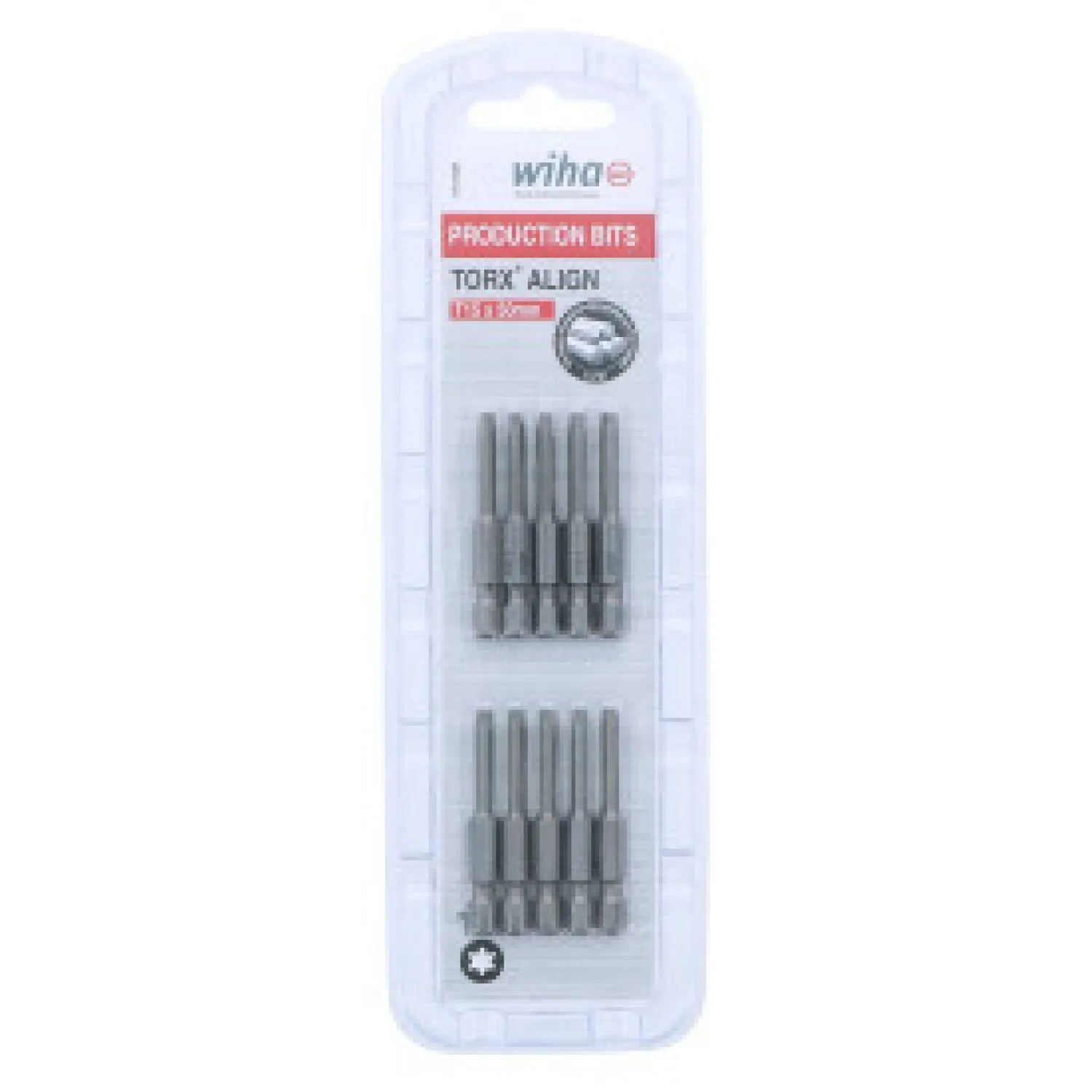 Wiha Tools 74728 TORX Align Power Bit, T15 x 50 mm, 10 Pk.