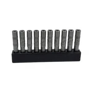 Wiha Tools 75646 7/64" System 4 Nut Setter Micro Bit, 10 Pack