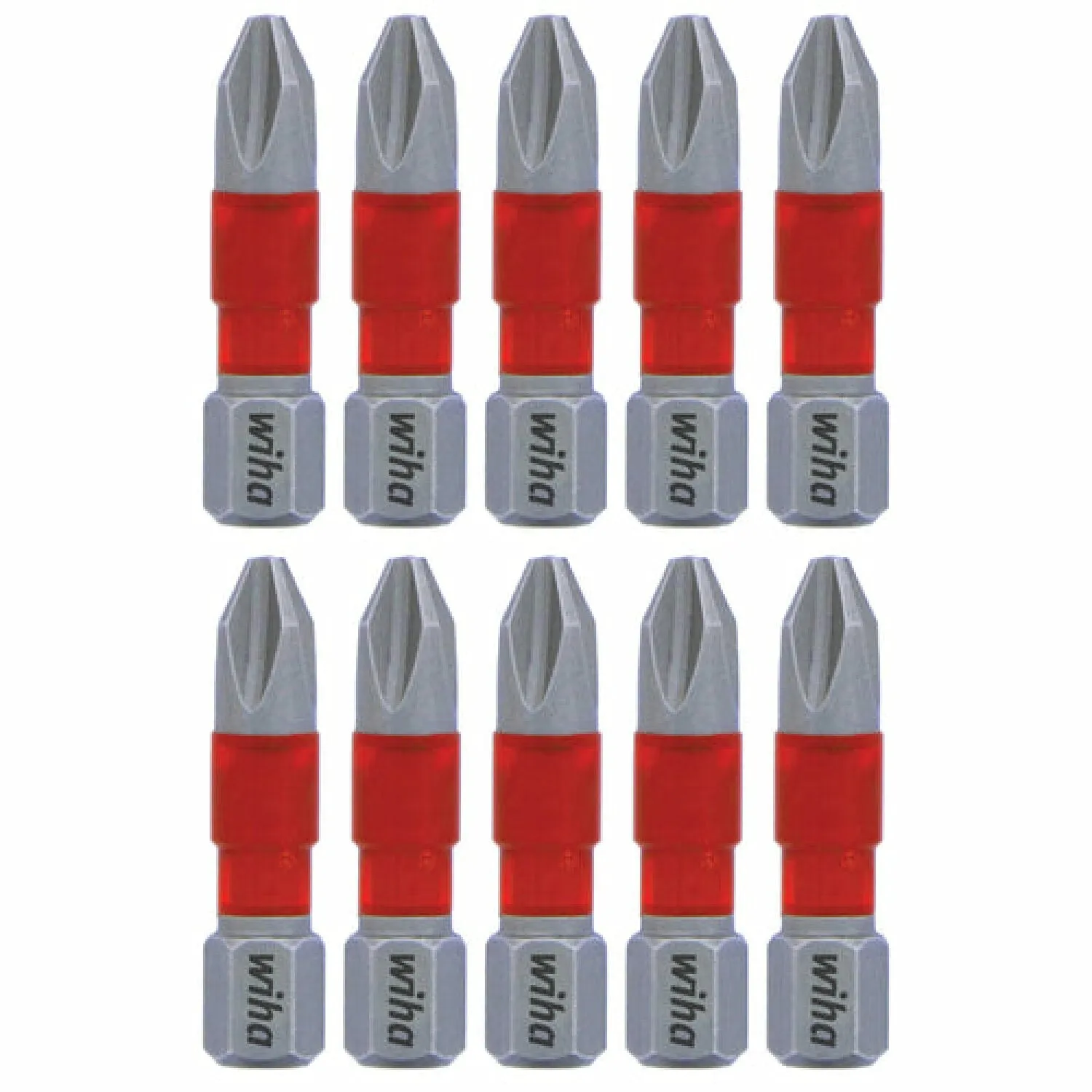 Wiha Tools 76502 MaxxTor Impact Bit Phillips #2 - 29mm - 10 Pack