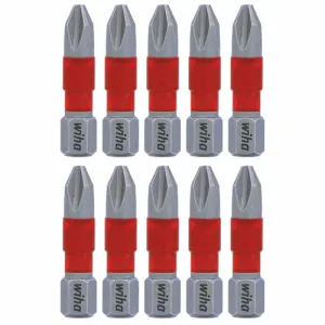 Wiha Tools 76502 MaxxTor Impact Bit Phillips #2 - 29mm - 10 Pack