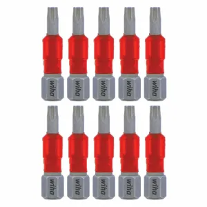 Wiha Tools 76512 MaxxTor Impact Insert Bit Torx T20 - 29mm - 10 Pack