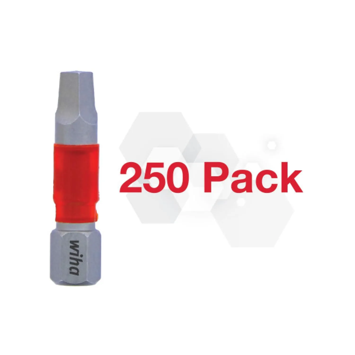 Wiha Tools 76537, Impact Insert Bit Square #3 - 250 Pk