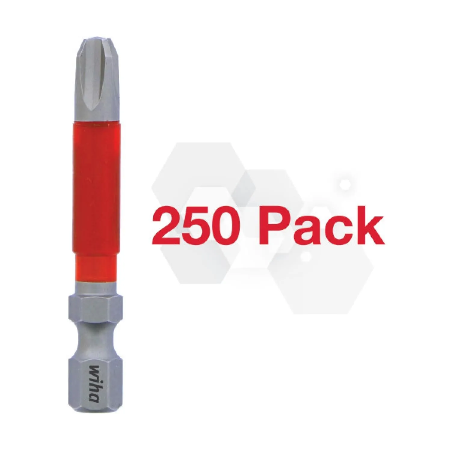 Wiha Tools 76541, Impact Power Bit Phillips #3 - 250 Pk