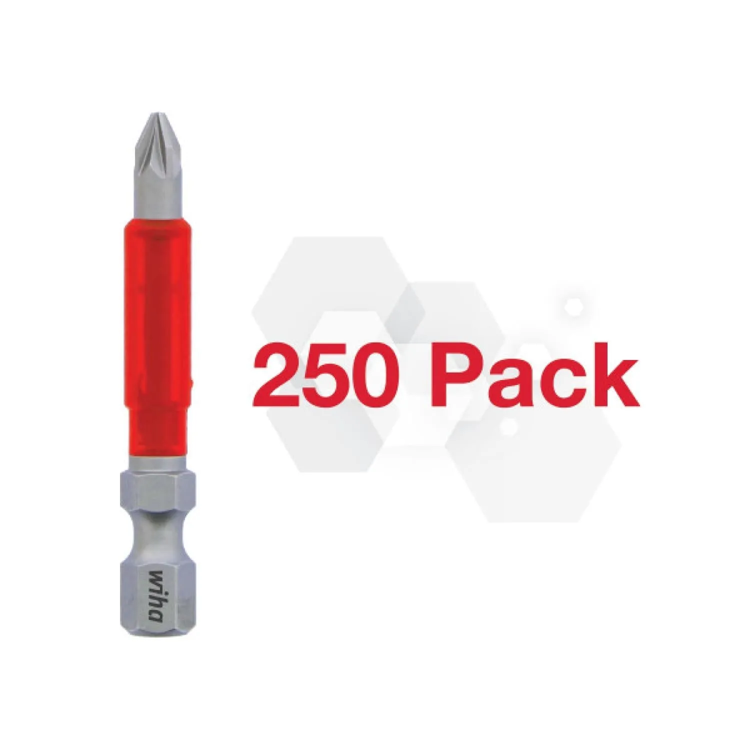 Wiha Tools 76546, Impact Power Bit Pozidriv #2 - 250 Pk