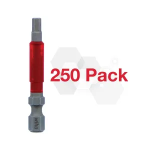 Wiha Tools 76562, Impact Power Bit Hex 1/8" - 250 Pk