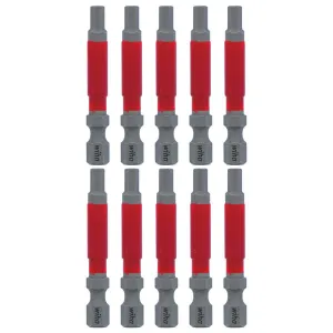 Wiha Tools 76564 MaxxTor Impact Bit Hex 4.0mm x 49mm - 10 Pack