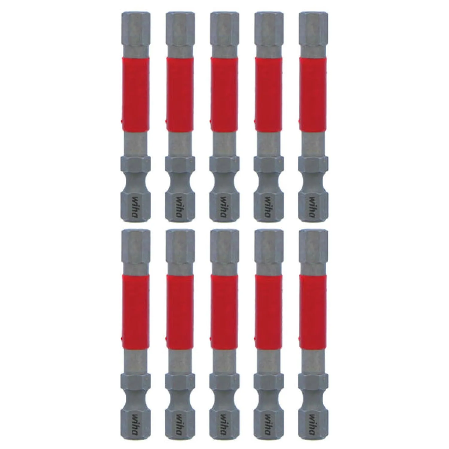 Wiha Tools 76566 MaxxTor Impact Bit Hex 6.0mm x 49mm - 10 Pack