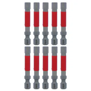 Wiha Tools 76566 MaxxTor Impact Bit Hex 6.0mm x 49mm - 10 Pack