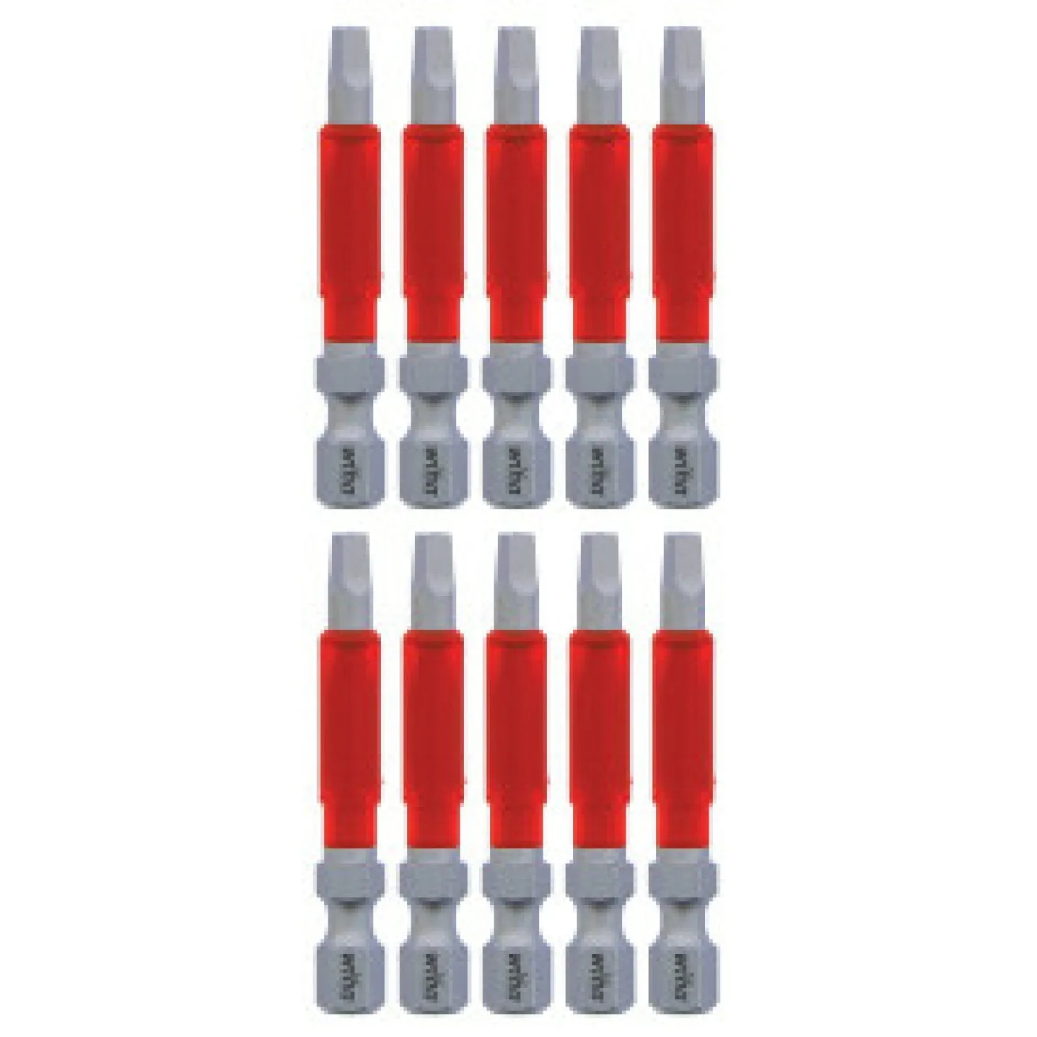 Wiha Tools 76579 MaxxTor Impact Bit Square #2 x 49mm - 10 Pack