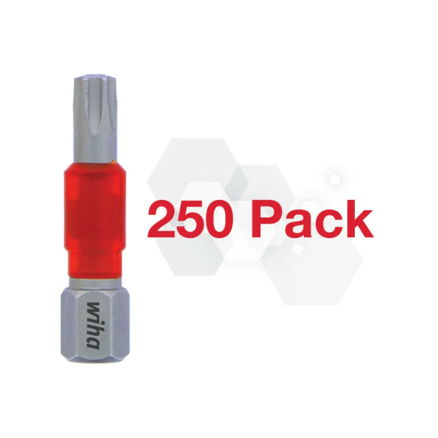 Wiha Tools 76587 Impact Insert Bit TORX T25, Pack of 250 Bits