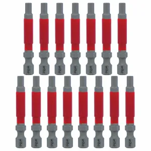 Wiha Tools 76664 MaxxTor Impact Bit Hex 4.0mm - 49mm - 15 Pack