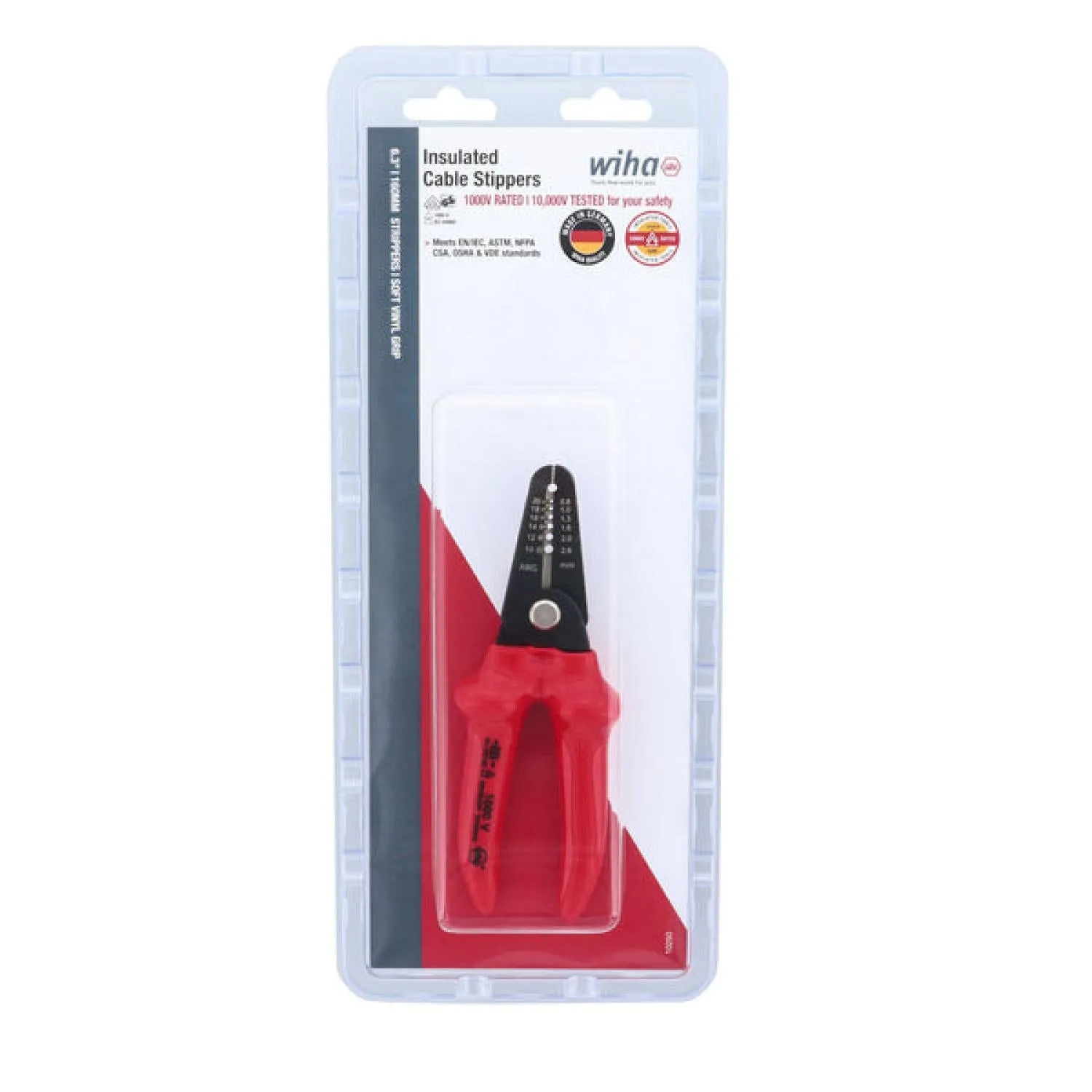 Wiha Tools Tools 10250 Insulated Stripping Pliers 10-20 AWG