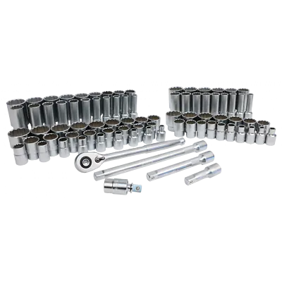 Wiha Tools Tools 33899 84-Piece 1/2 Drive MM and SAE Socket Set