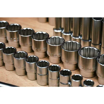 Wiha Tools Tools 33899 84-Piece 1/2 Drive MM and SAE Socket Set