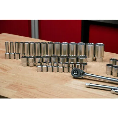 Wiha Tools Tools 33899 84-Piece 1/2 Drive MM and SAE Socket Set
