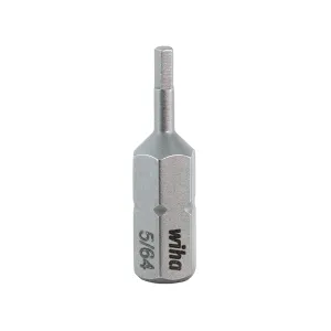 Wiha Tools Tools 71328 Hex Inch Insert Bits, 5/64" x 25 mm, 10 Pk.