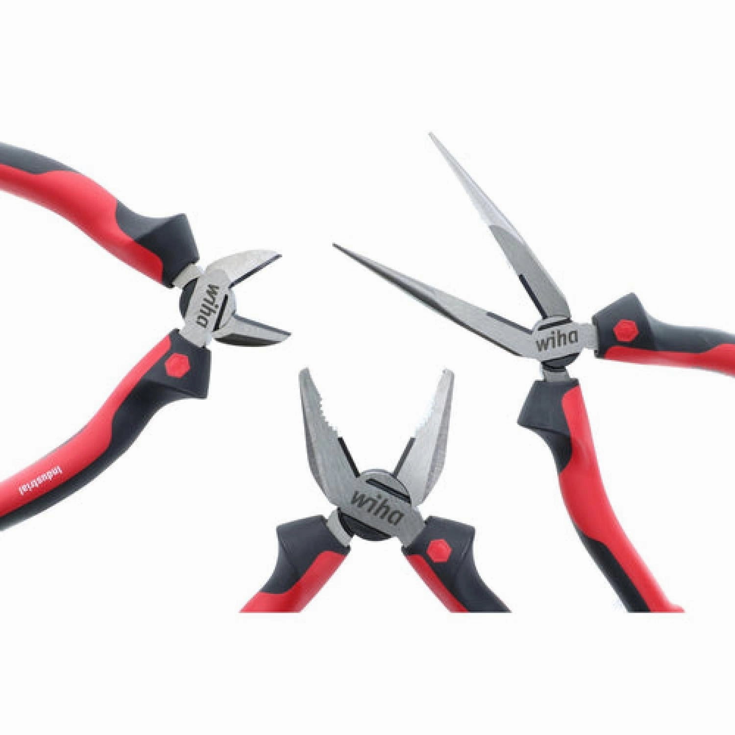 Wiha Tools 30964 Industrial Pliers SoftGrip 3 Piece