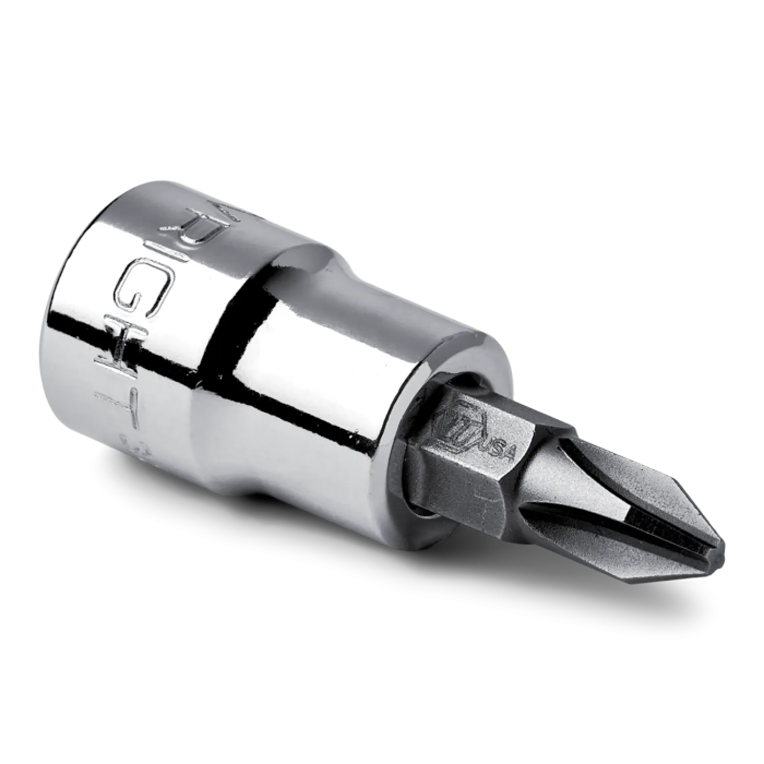 Wright Tool 2266  1/4" Drive Screwdriver Bit Socket w/Standard Phillips Bit - #2