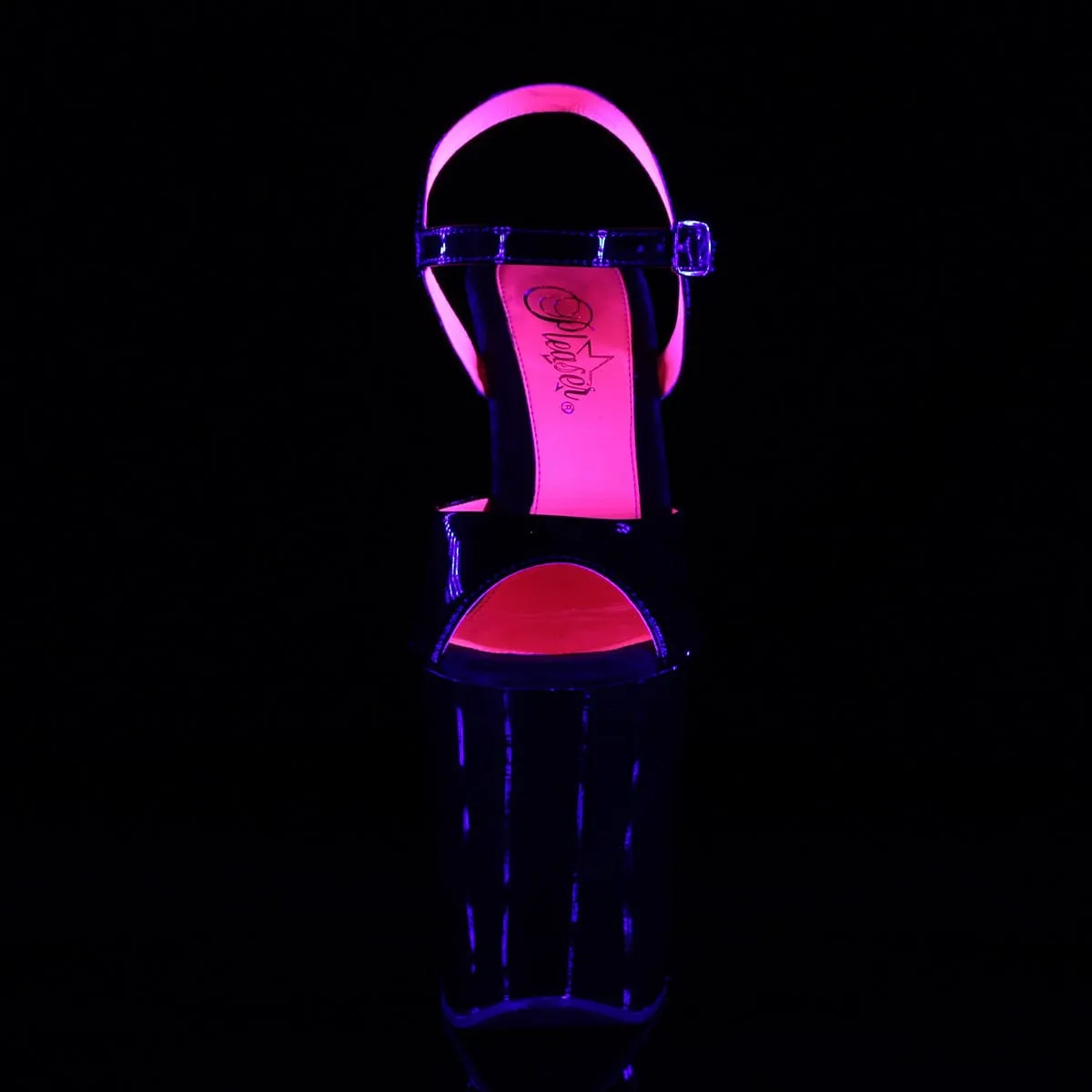XTREME-809TT Black Patent -Neon Hot Pink/Black